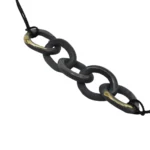 Porcelianinis kolje "Black Chain"