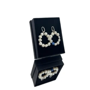 Auskarai-perlai-melynasis-porcelianas-sidabras